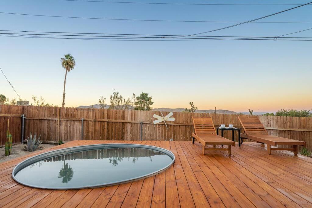 Palm Vista Retreat *Hot Tub/Cowboy Pool/Hammocks* Vila Joshua Tree Exterior foto